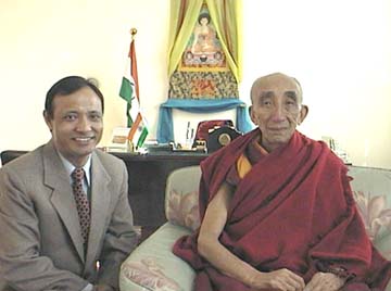 Sonam Wangchuk and Ven. Bakula RInpoche
