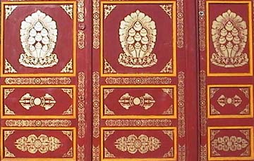 painted temple door